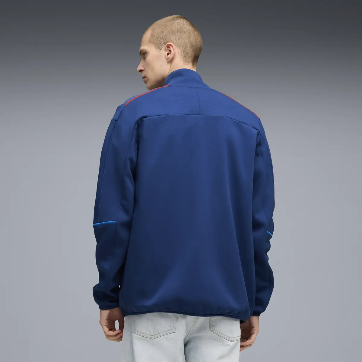 Puma BMW MMS Sprtswr MT7 Trck Jkt Lacivert Erkek Fermuarlı Üst