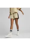 Puma T7 Women Shorts Bej Kadın Şort