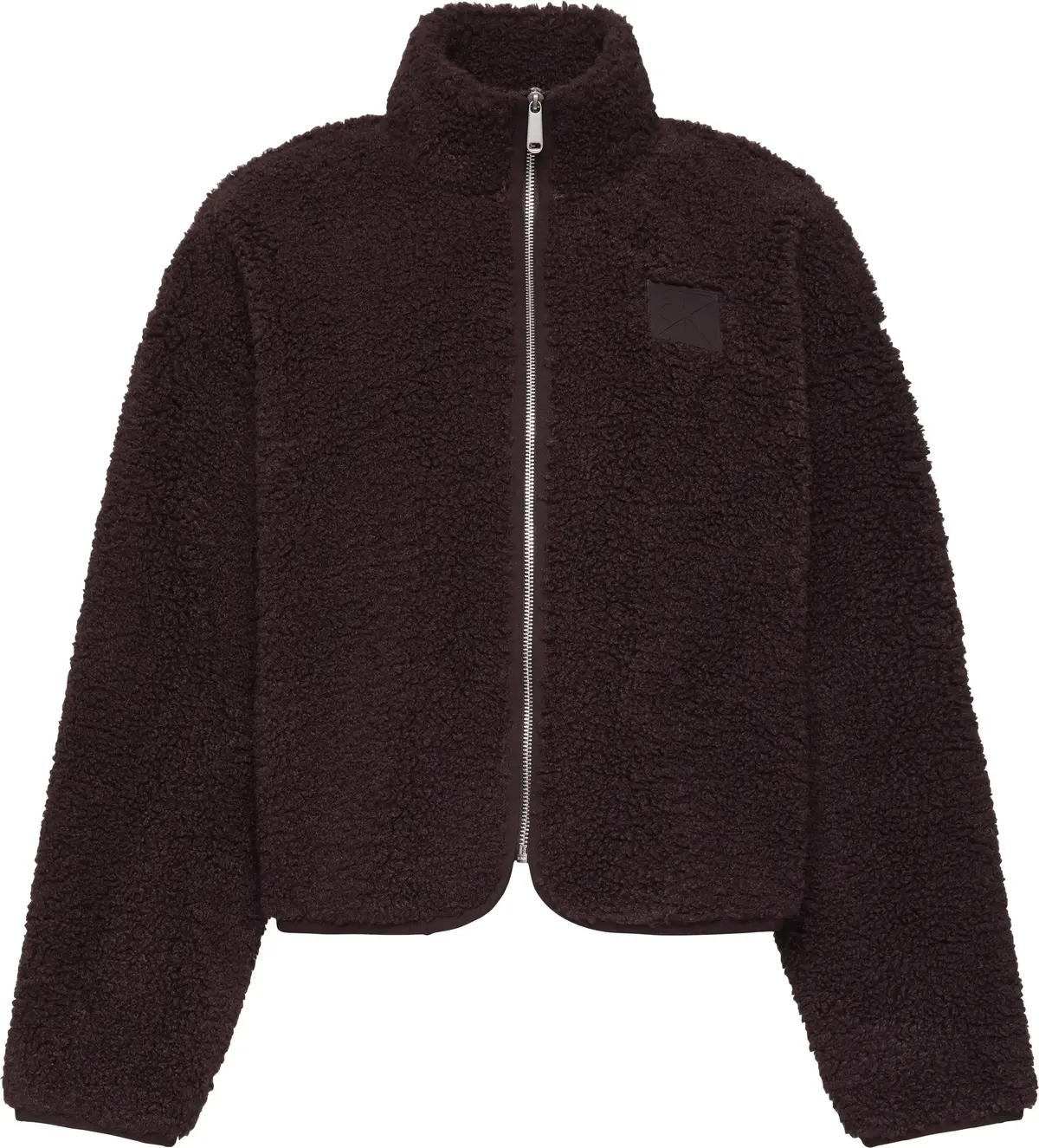 Calvin Klein LS EMBLEM SHERPA JACKET Kadın Kahverengi Fermuarlı Ceket