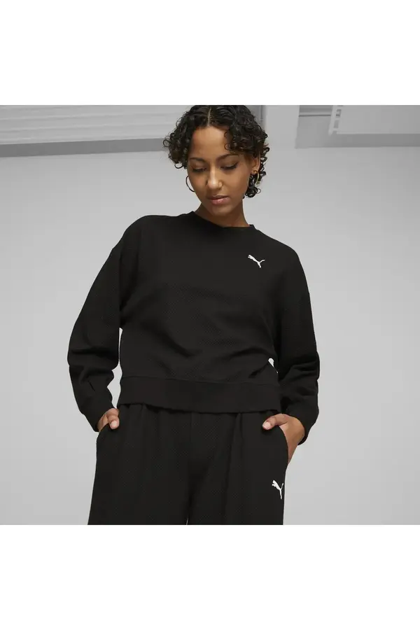 Puma HER Crew Siyah Kadın Sweatshirt