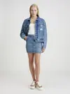 Calvin Klein A- LINE MINI SKIRT Kadın Mavi Etek