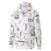 Puma CLASSICS GEN. AOP Hoodie TR Beyaz Erkek/Unisex Hoodie