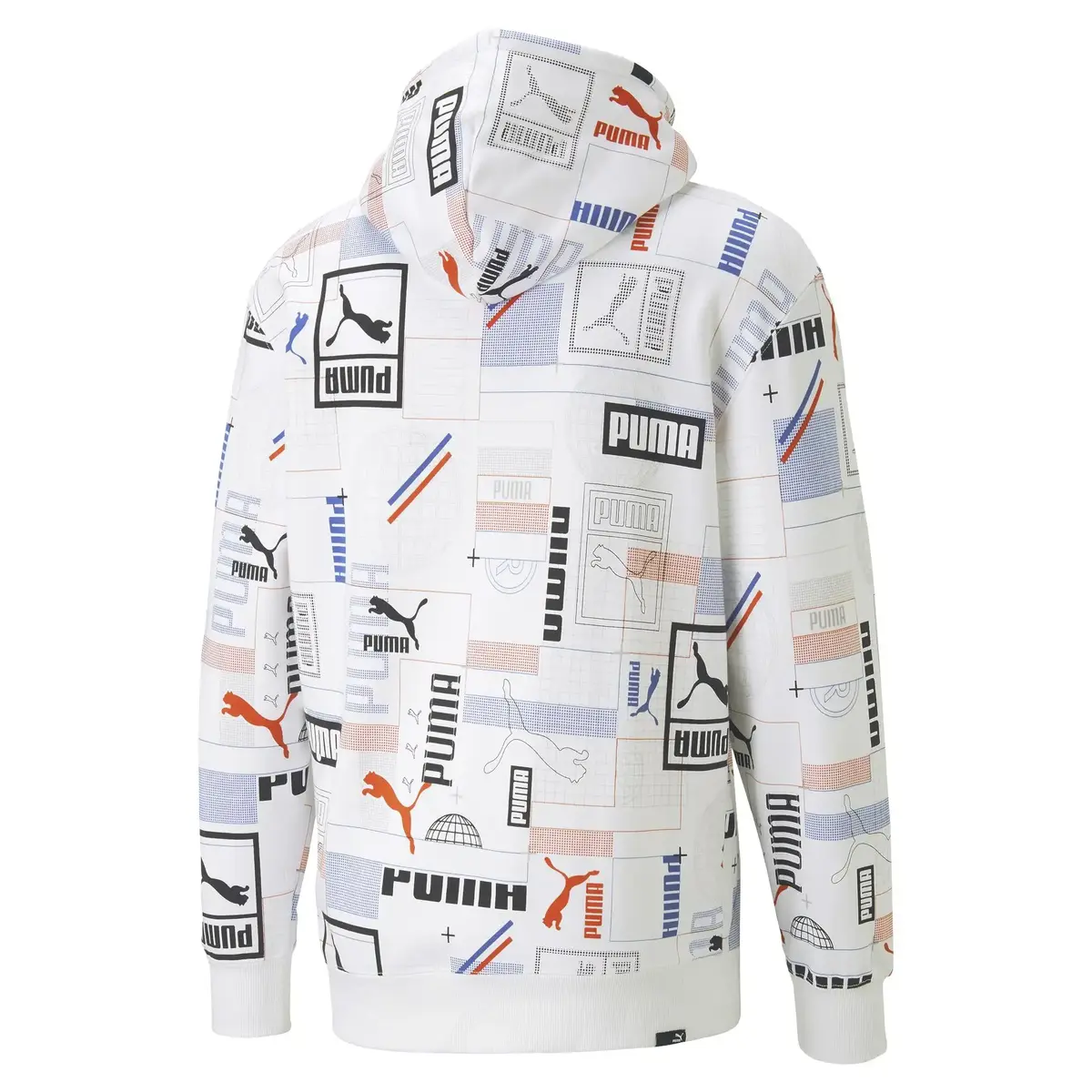 Puma CLASSICS GEN. AOP Hoodie TR Beyaz Erkek/Unisex Hoodie