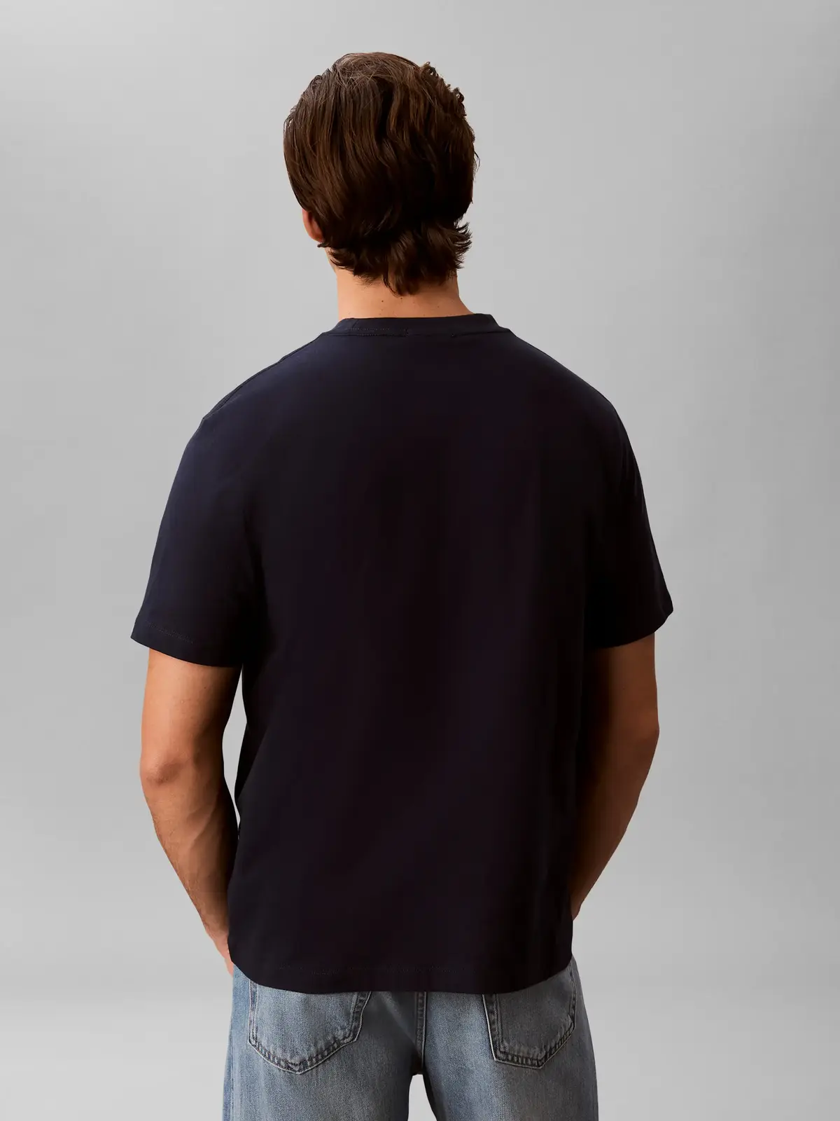 Calvin Klein SS 30S JERSEY EASY M, CEF Siyah Erkek T-Shirt