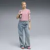 Puma ESS ELEVATED Tee Pembe Kadın T-Shirt & Polo