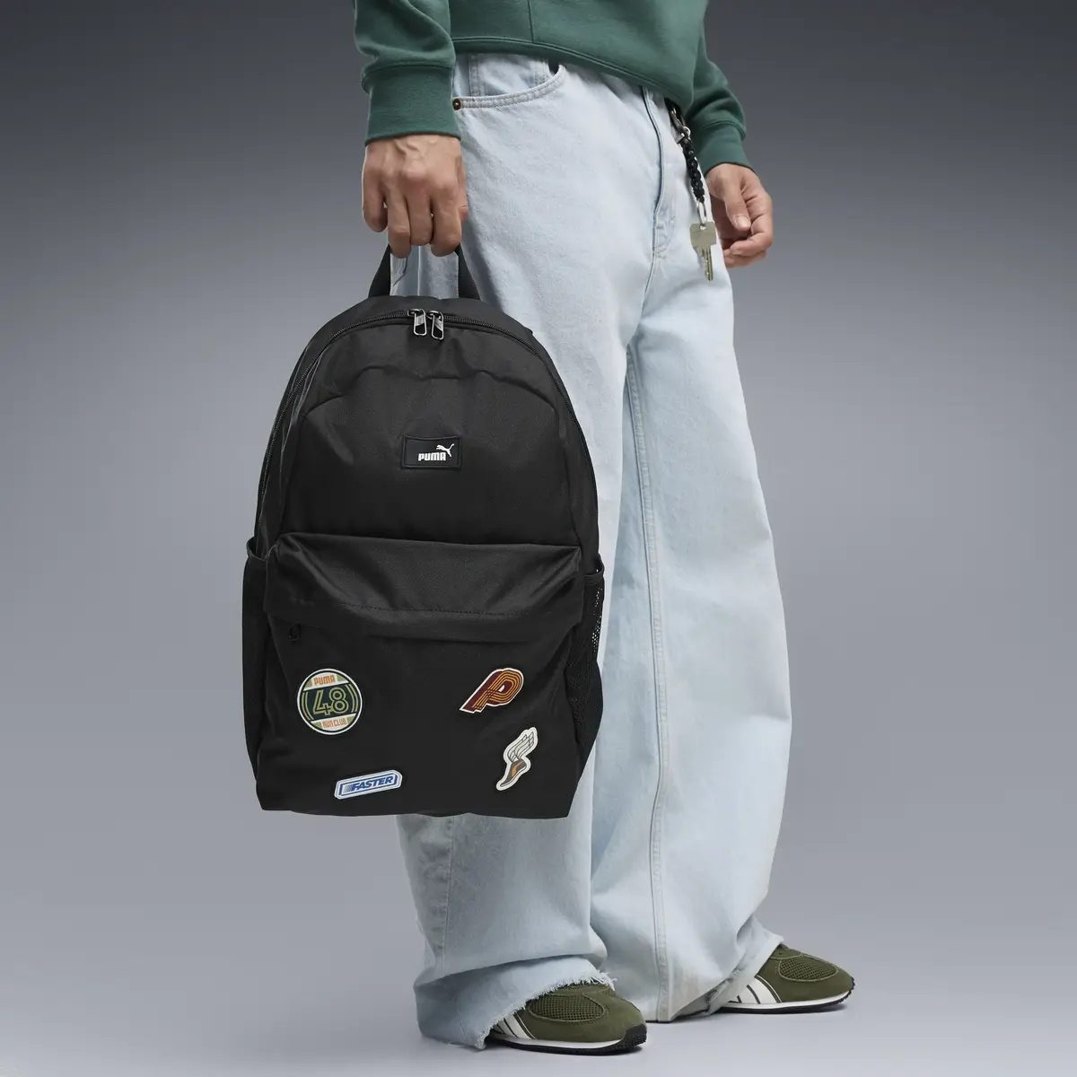 PUMA PHASE PATCH Backpack Siyah Erkek Sırt Çantası