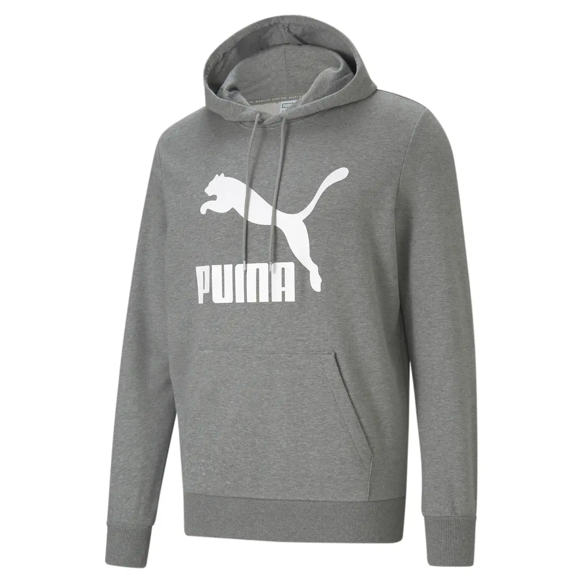 Puma Classics Logo Hoodie TR Gri Erkek Sweatshirt