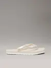 Calvin Klein THONG+ TPU METALLIC, ACF Beyaz Kadın Terlik