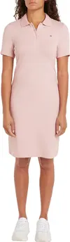 Tommy Hilfiger 1985 SLIM PIQUE POLO, TQN Pembe Kadın Elbise-Etek