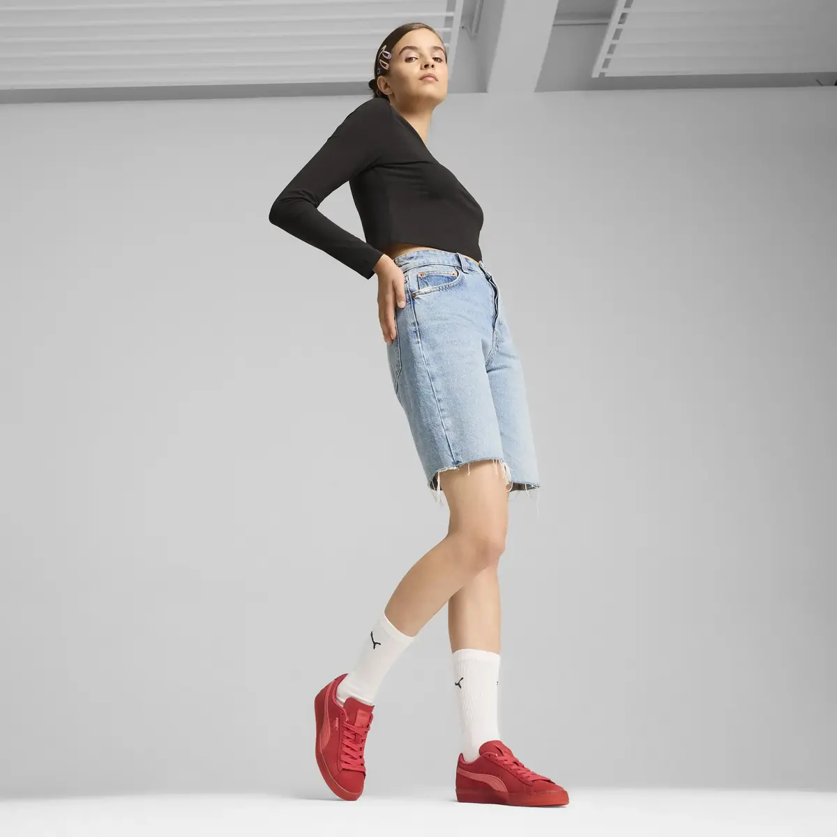 Puma Suede Classic Translucent Wns Kırmızı Kadın Günlük Spor Ayakkabı