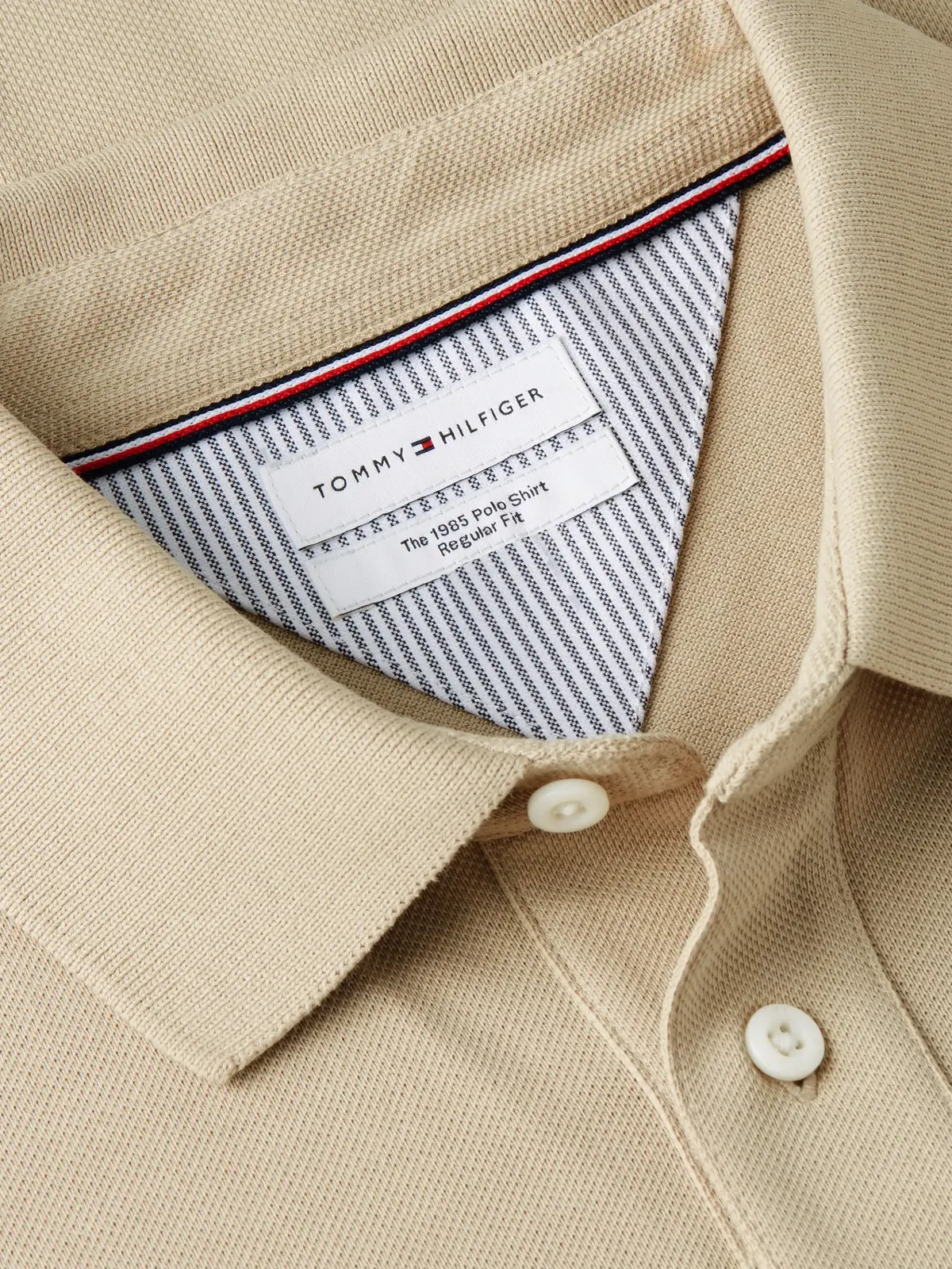 Tommy Hilfiger 1985 REGULAR POLO, RBT Bej Erkek T-Shirt & Polo