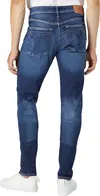 Calvin Klein SLIM TAPER Erkek mavi Kot Pantolon