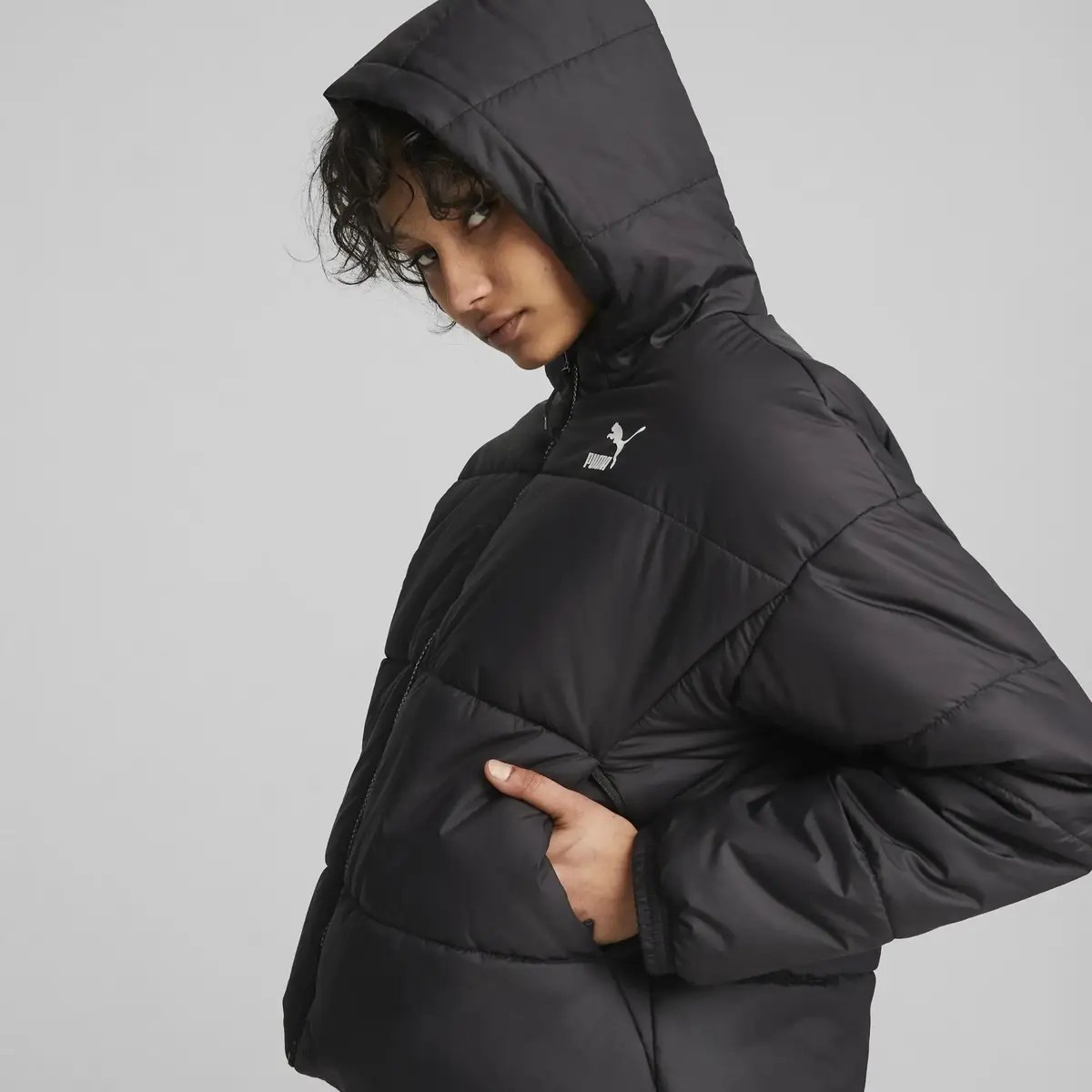 Puma Classics Padded Jacket Siyah Kadın Şişme Mont
