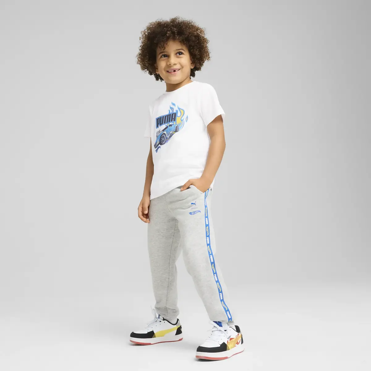 Puma X HOT WHEELS Tee Beyaz Çocuk T-Shirt & Polo