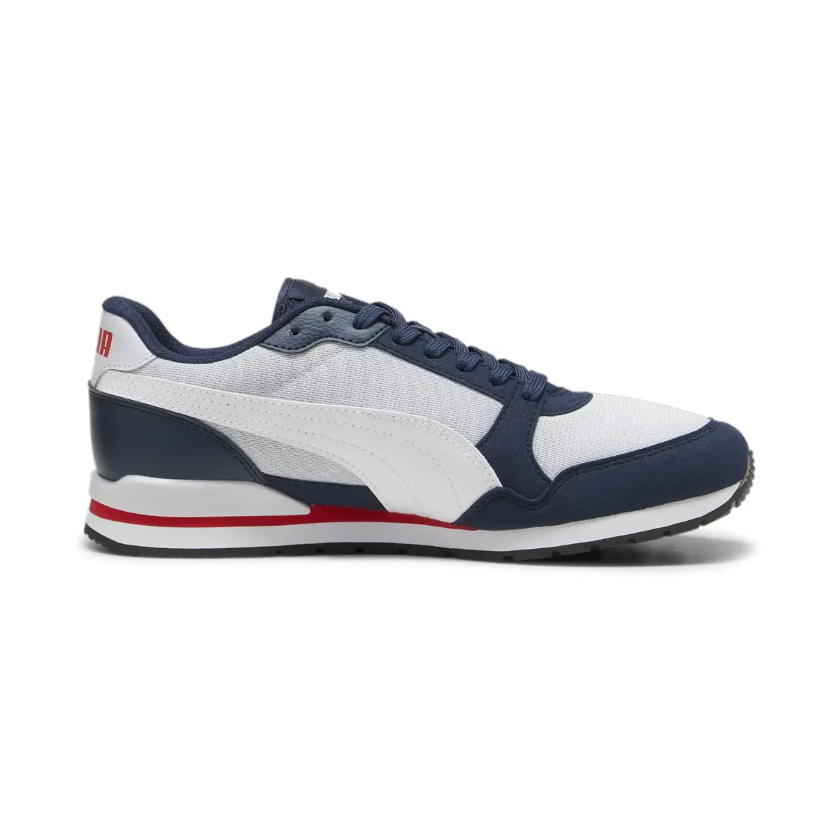 Puma ST Runner v3 Mesh Gri-Lacivert Erkek Günlük Spor Ayakkabı