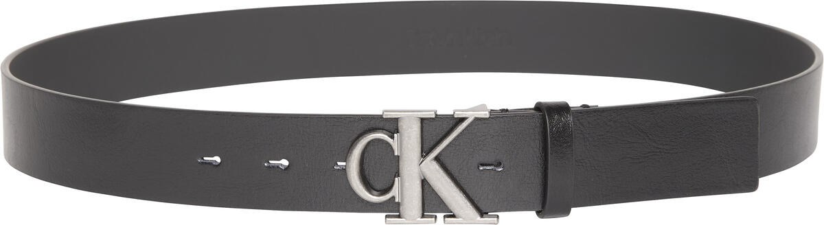 Calvin Klein MONOGRAM BUCKLE 35MM Siyah Erkek Kemer