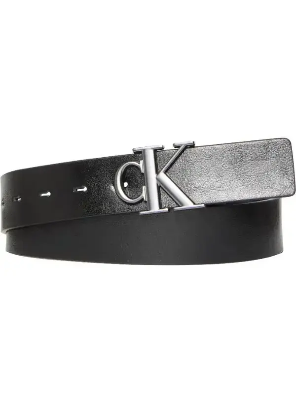 Calvin Klein MONOGRAM PLAQUE BUCKLE 35MM ADJ/ Siyah Erkek Kemer Calvin Klein MONOGRAM PLAQUE BUCKLE 35MM ADJ/ Siyah Erkek Kemer