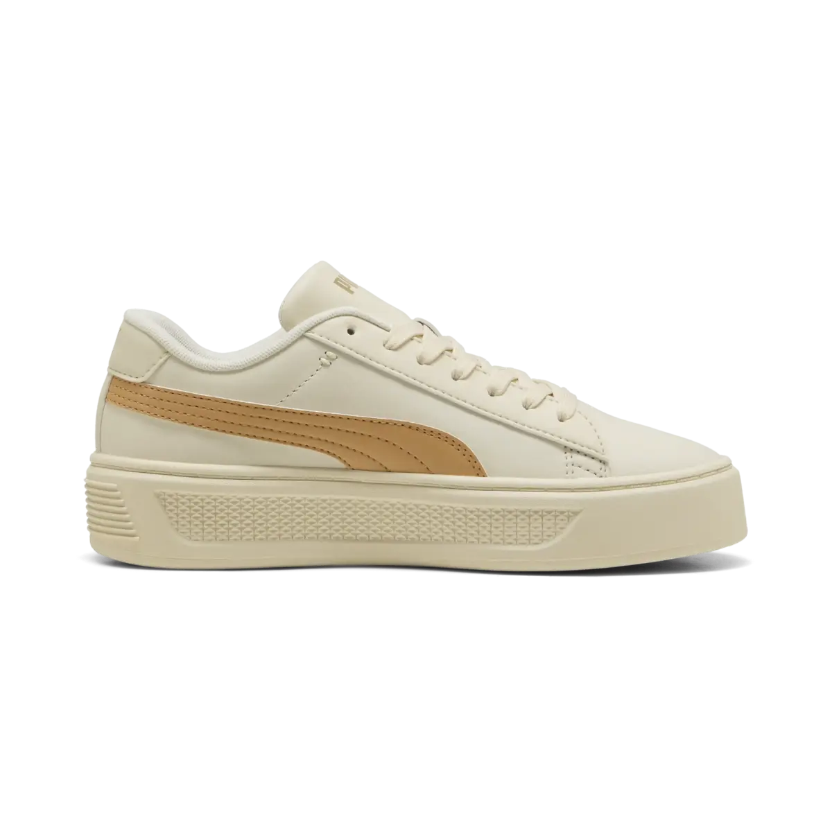 Puma Smash Platform v3 Bej Kadın Spor Ayakkabı