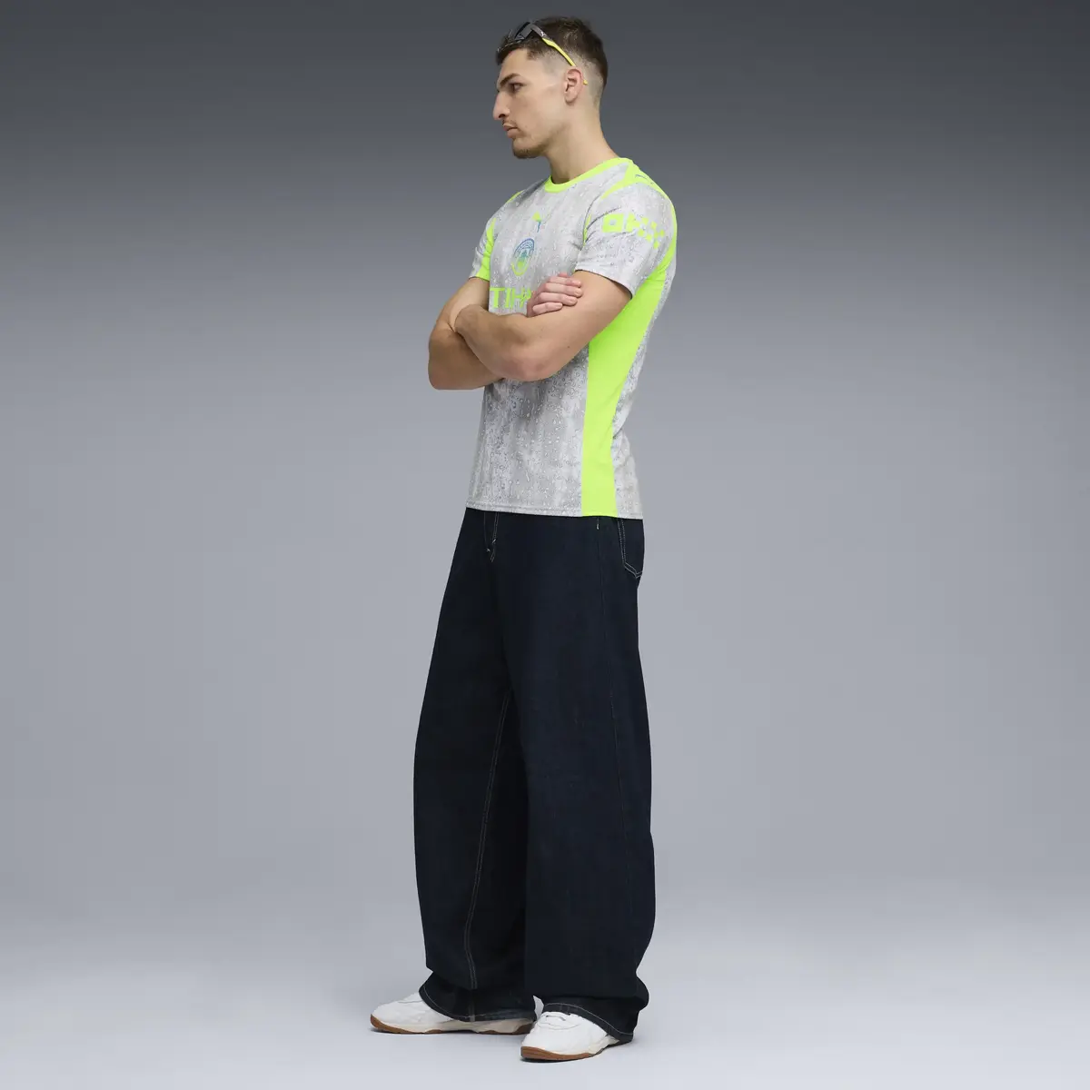 Puma MCFC 3rd Jersey Replica Gri Erkek Forma