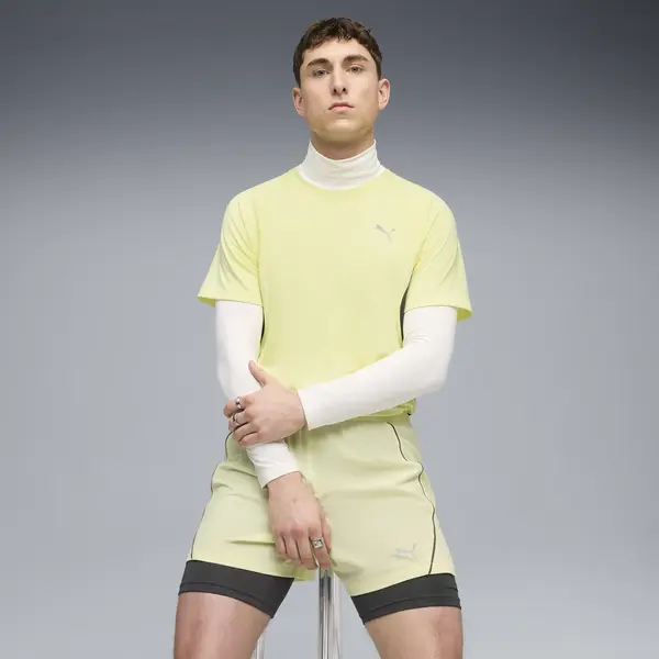 Puma RUN VELOCITY TEE (POLY) Sarı Erkek T-Shirt