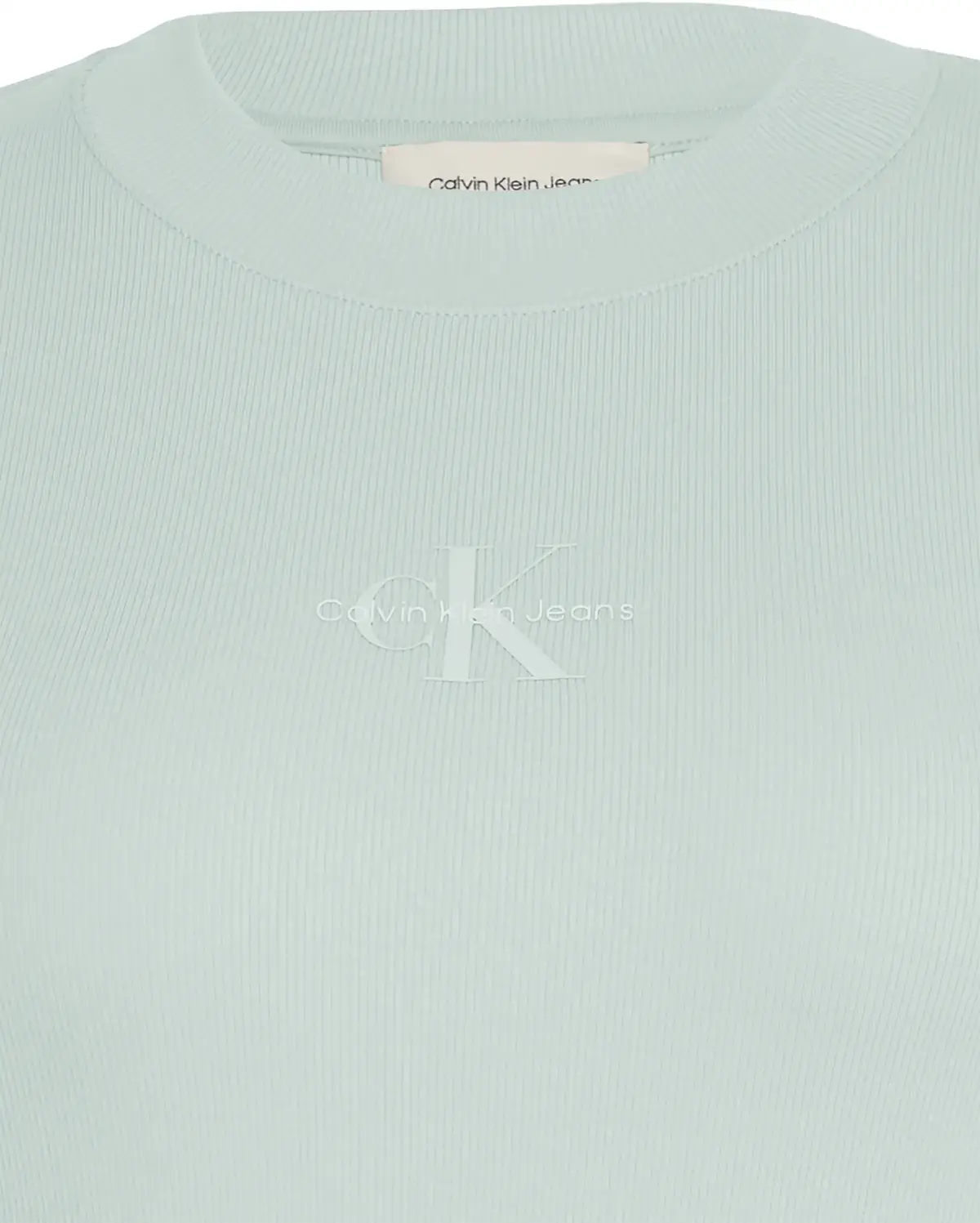 Calvin Klein MONOGRAM BABY TEE, D1T Yeşil Kadın T-Shirt & Polo