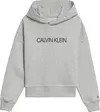 Calvin Klein INSTITUTIONAL CROPPE Kadın Gri Hoodie