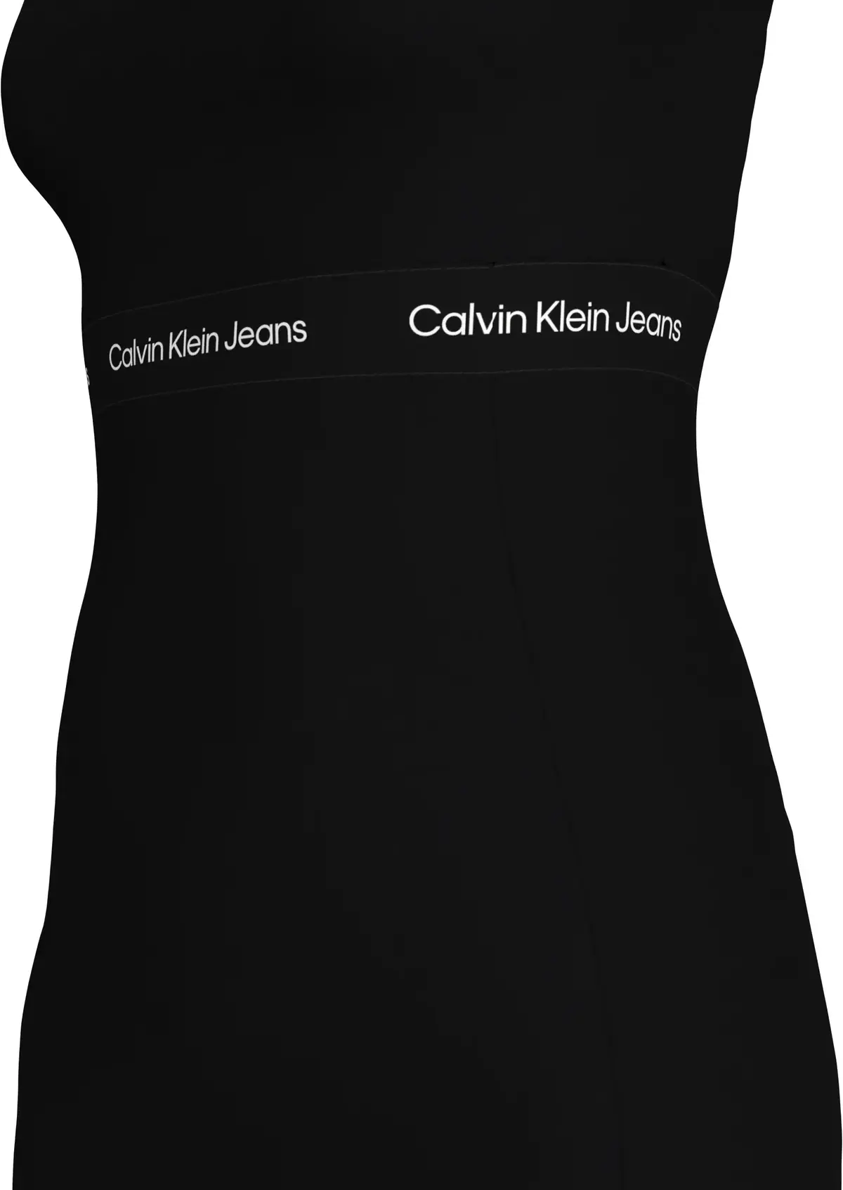 Calvin Klein LOGO ELASTIC STRAPPY, BEH Siyah Kadın Elbise-Etek