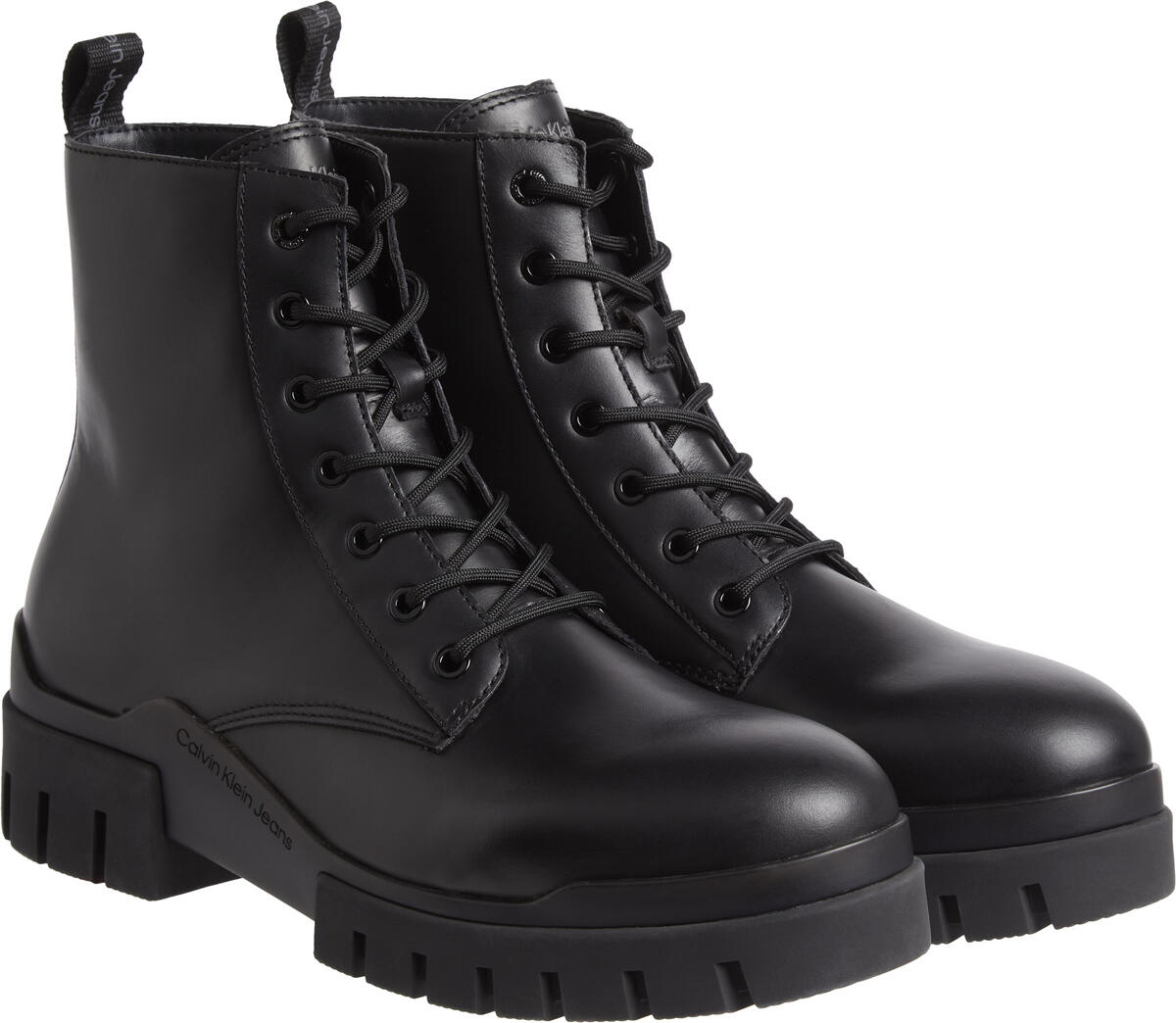 Calvin Klein TRANSP COMBAT MID LA Erkek Siyah Bot