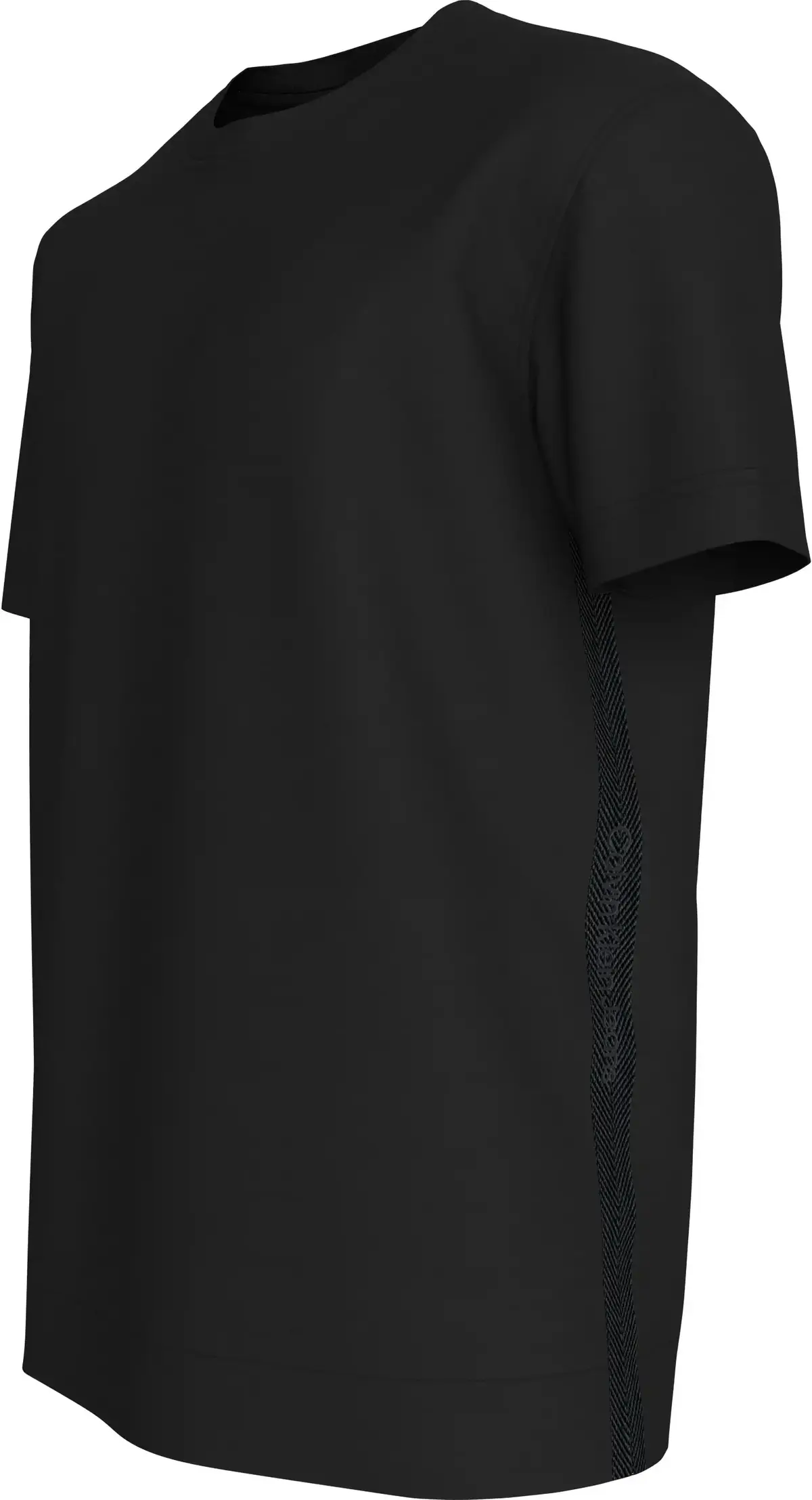 Calvin Klein LOGO TAPE TEE, BEH Siyah Erkek T-Shirt & Polo