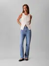 Calvin Klein HIGH RISE STRAIGHT NASSAU Mavi Kadın Jeans