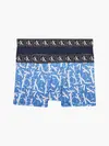 Calvin Klein 2PK TRUNK Erkek Mavi Boxer Set