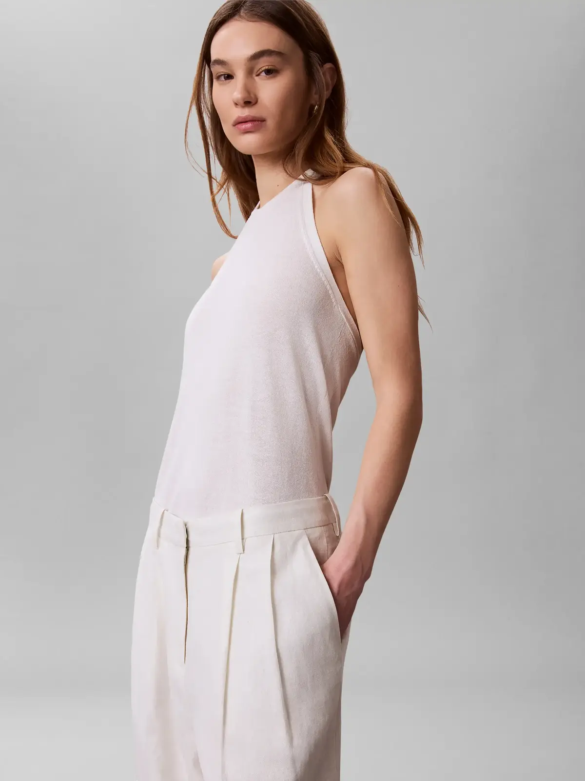 LINEN BLEND WIDE LEG, YAS