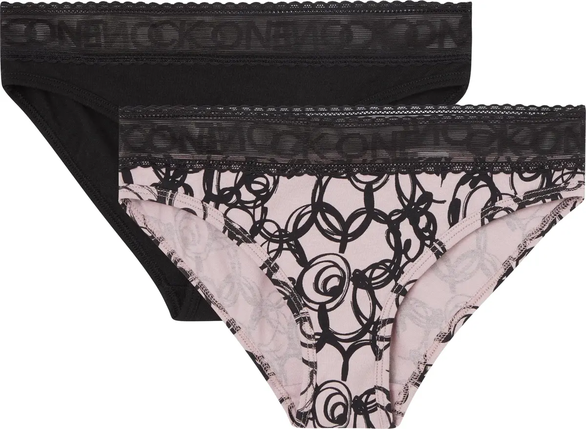 Calvin Klein 2PK BIKINI-LACE Kadın Pembe Bkini Külot Set
