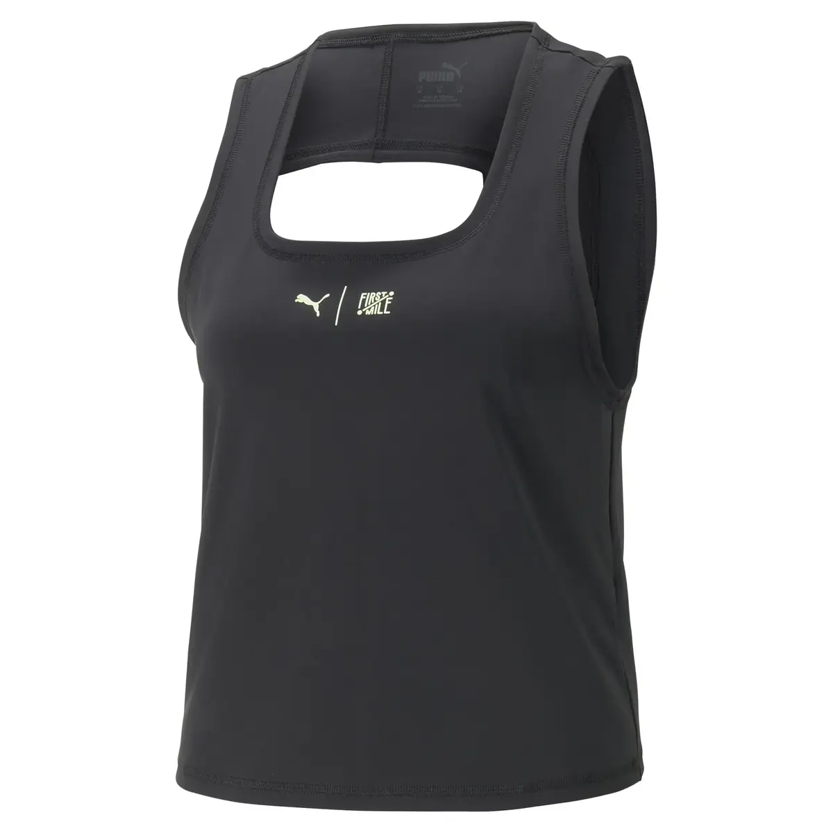 Puma First Mile Crop Tank W Siyah Kadın Tank Koşu / Performans Üst