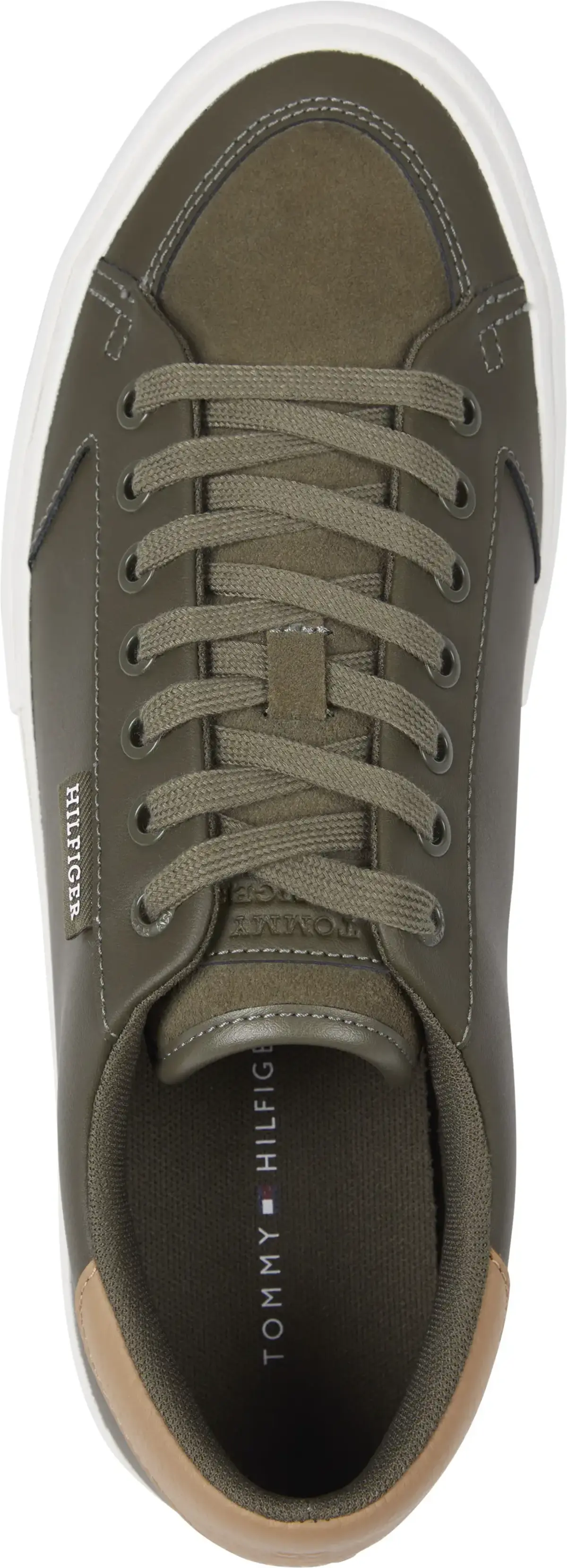 Tommy Hilfiger TH HI VULC STREET LO, RBN Yeşil Erkek Spor Ayakkabı & Sneaker