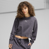Puma DARE TO Relaxed Washed Crew Gri kadın Sweatshirt