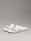 Calvin Klein SLIDE MONOGRAM CO Erkek Beyaz Terlik