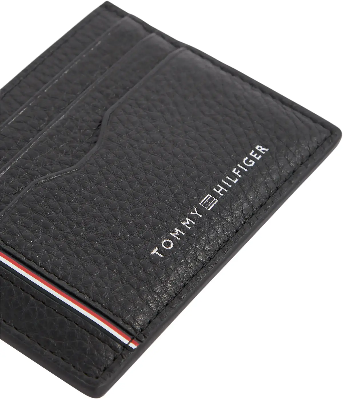 Tommy Hilfiger TH CORP CC HOLDER Erkek Siyah Cüzdan