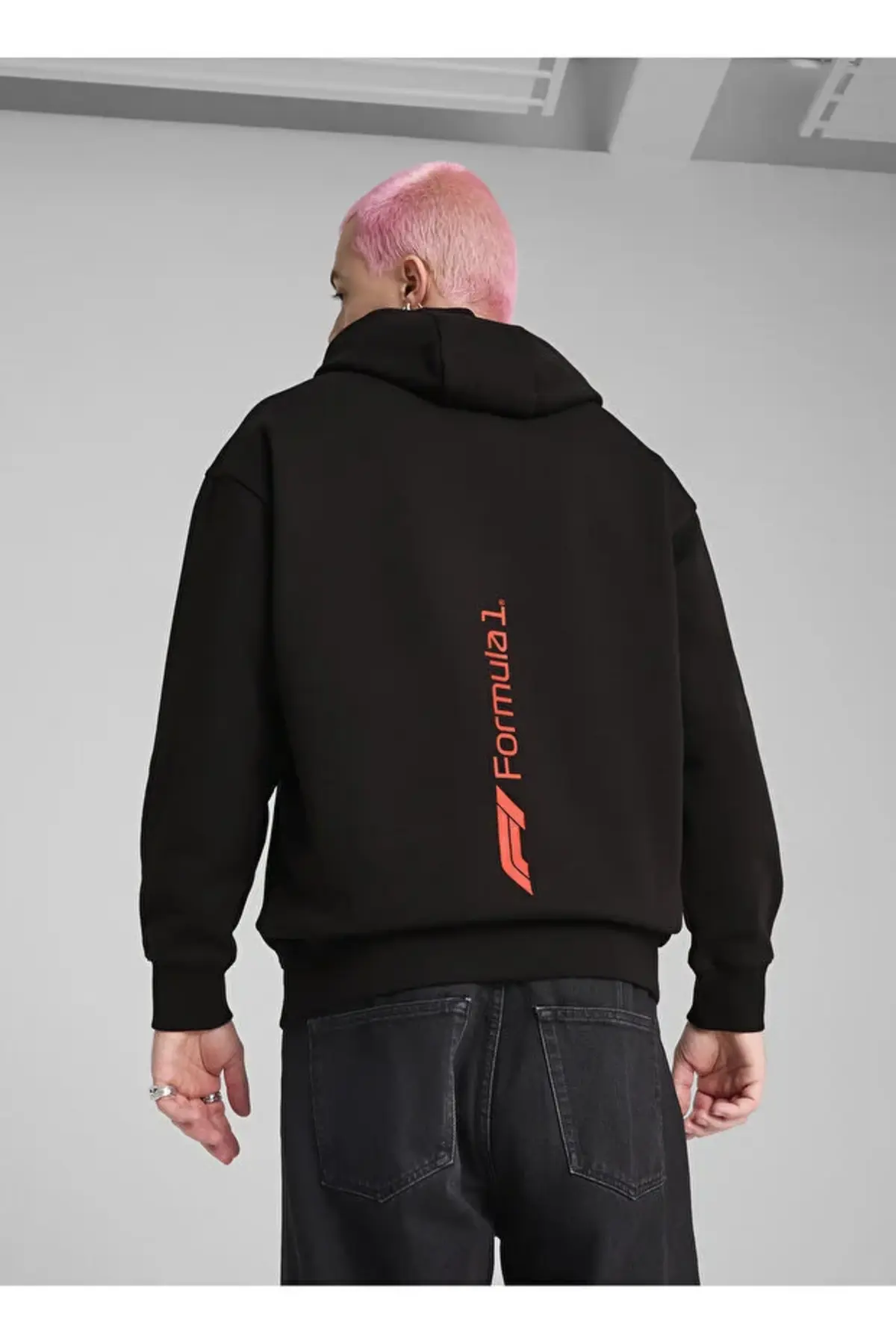 Puma F1 ESS+ Graphic Hoodie Siyah Erkek Hoodie