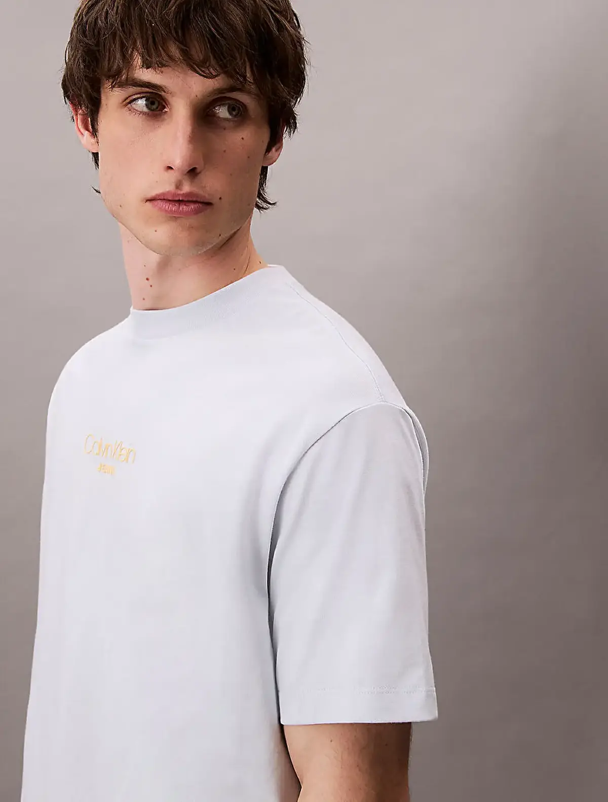 Calvin Klein SS 16S RLXD FIT CKJ GRAPHIC TEE Mavi Erkek Tişört