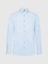 Calvin Klein POPLIN EASY IRON FIT Erkek Mavi Gömlek