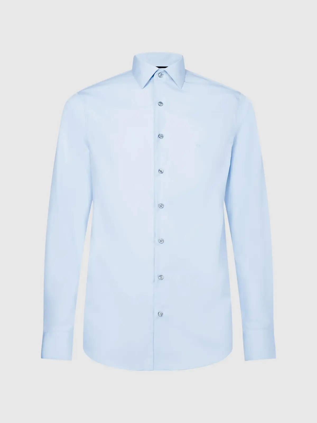 Calvin Klein POPLIN EASY IRON FIT Erkek Mavi Gömlek