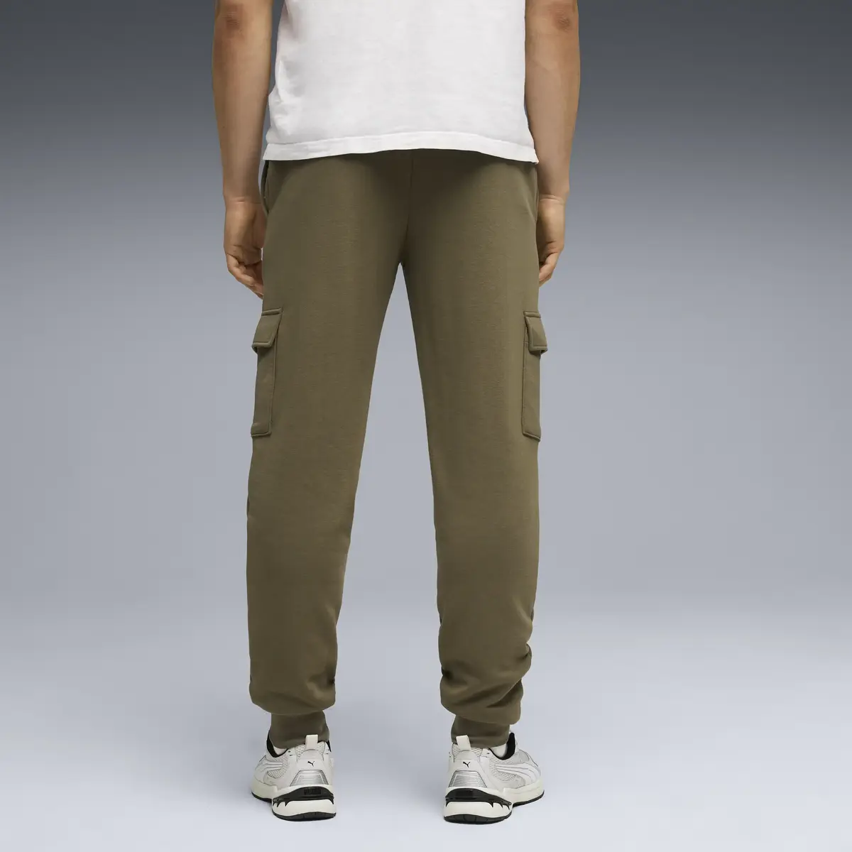 Puma ESS No. 1 Logo Cargo Pants Haki Erkek Kargo Cepli Eşofman Alt