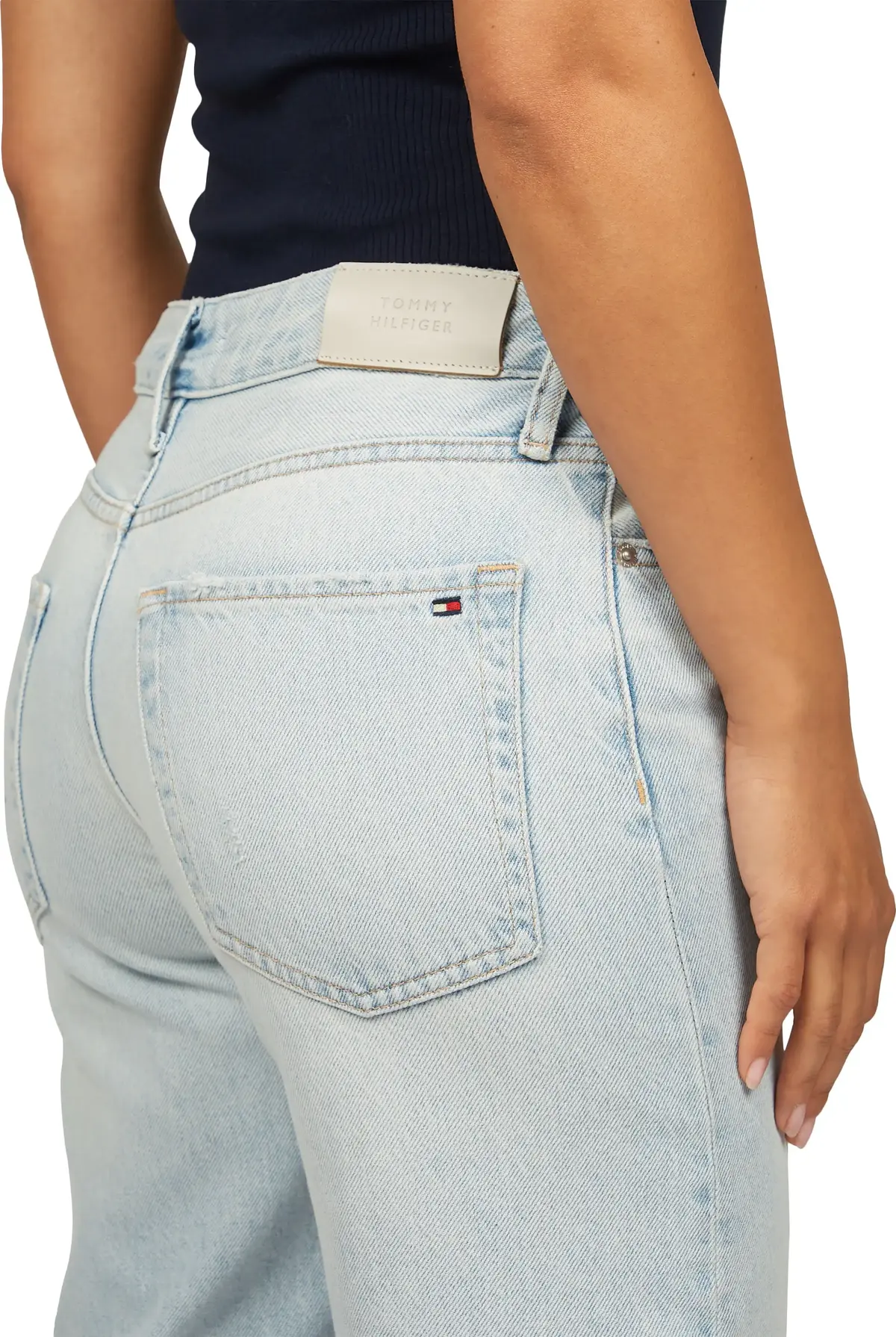 Tommy Hilfiger TAPERED RW A SKY, 1AB Mavi Kadın Jean Pantolon