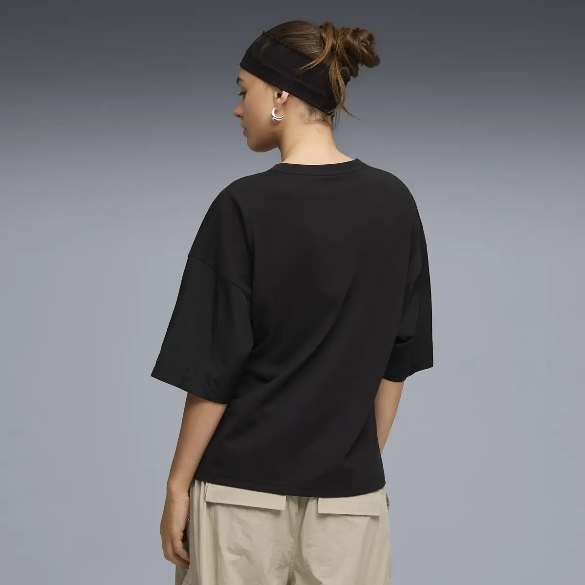 Puma HER Tee Siyah Kadın T-Shirt & Polo
