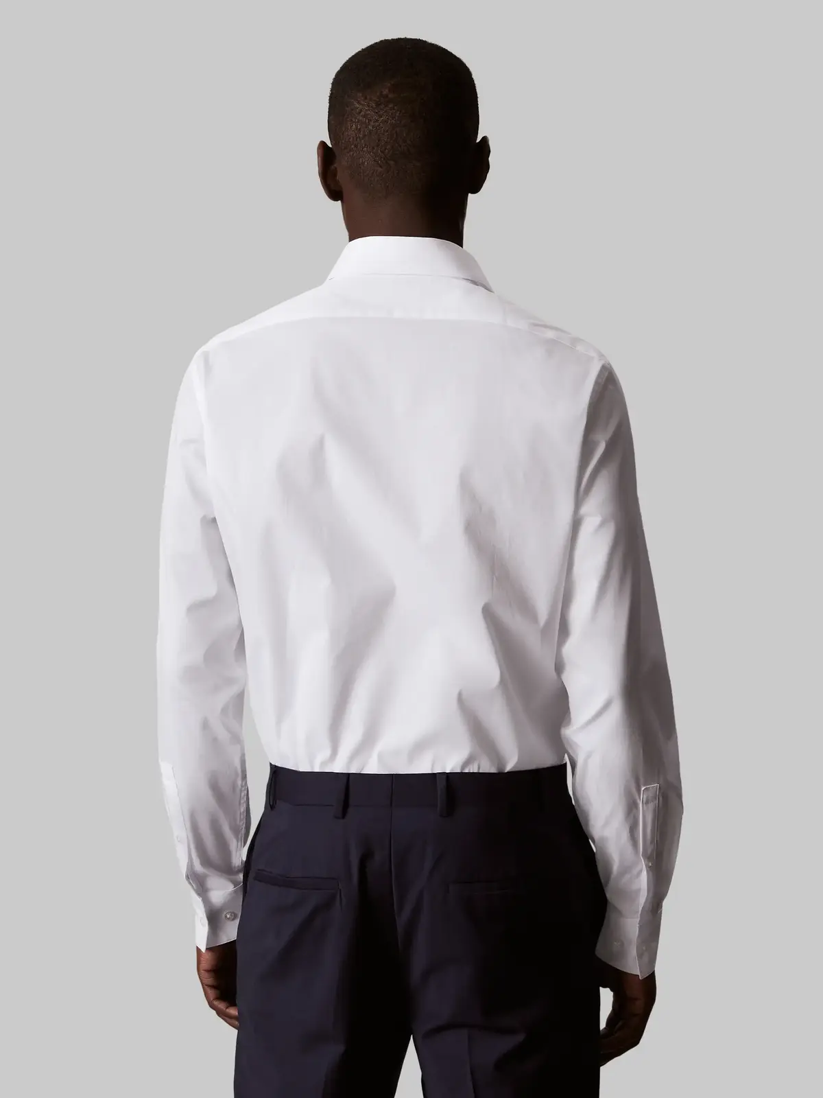 Calvin Klein REG ESNTL POPLIN STR Regular Fit Beyaz Erkek Gömlek