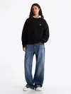 Tommy Hilfiger TJW BXY BADGE CREW, BDS Siyah Kadın Sweatshirt