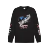 Puma GRAPHICS Moto Relaxed LS Tee Siyah Erkek T-Shirt & Polo