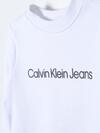 Calvin Klein INST. LOGO REGULAR C, YAF Beyaz Çocuk Sweatshirt