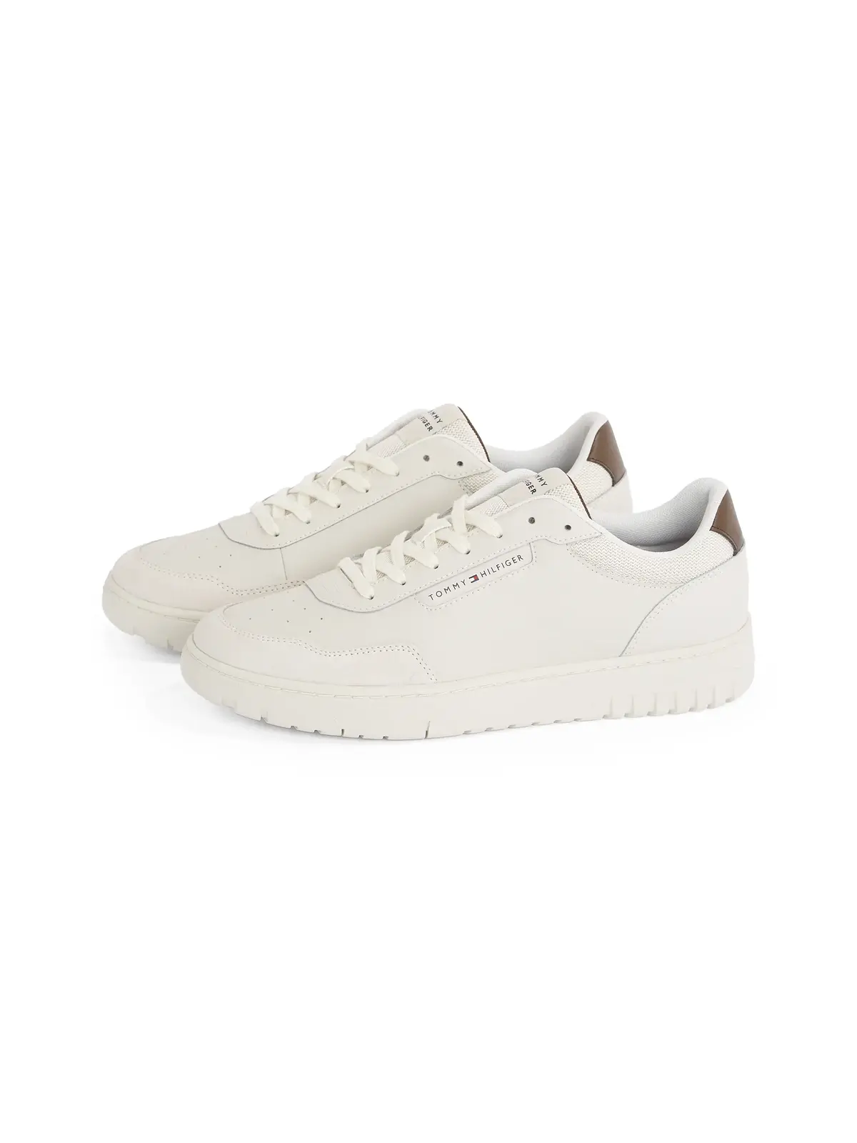 Tommy Hilfiger TH BASKET CORE LTH M Bej Erkek Spor Ayakkabı & Sneaker